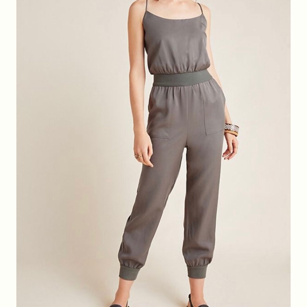 Olive Green Anthropologie Romper